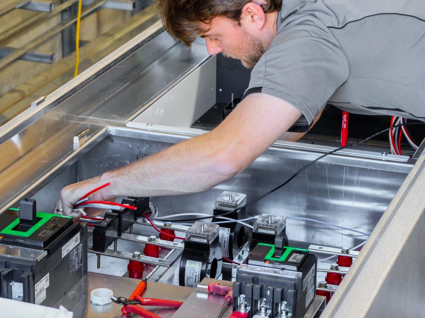 Modifying and fitting out an existing switchboard enclosure